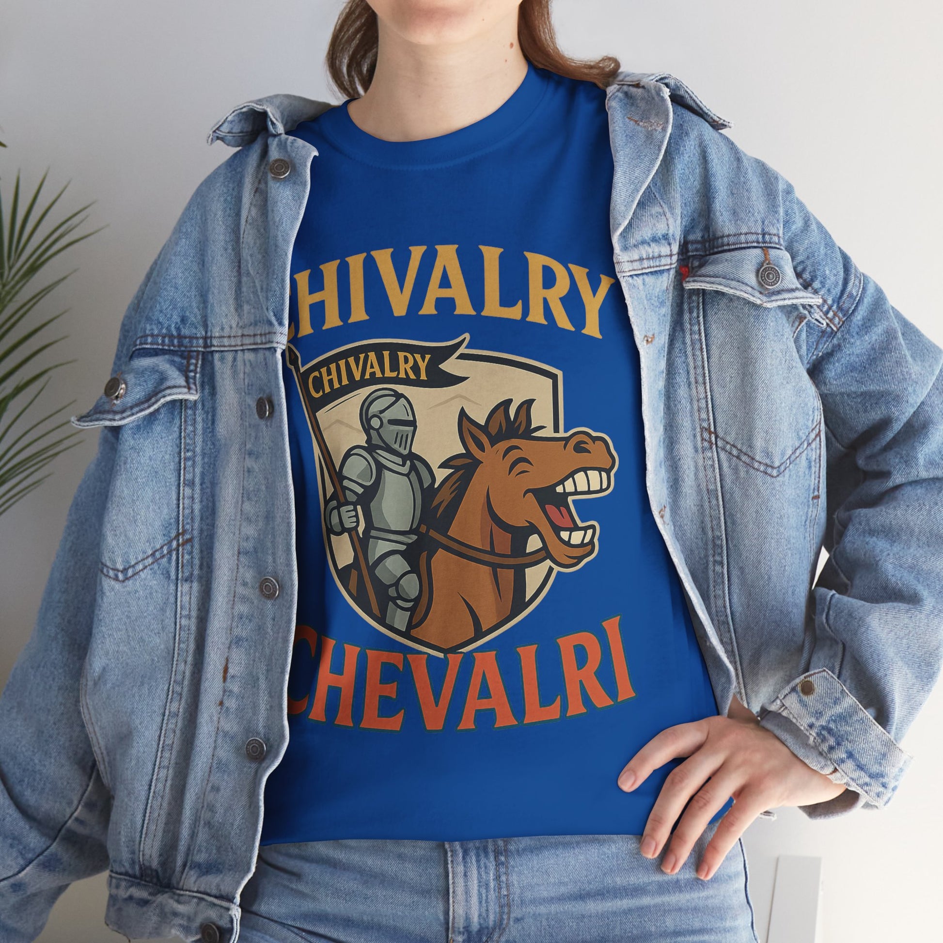 Chivalry-Themed Unisex Heavy Cotton Tee, Knight Shirt, Medieval Fan Apparel, Funny Gift, Renaissance Festival Clothing - Wayal Store