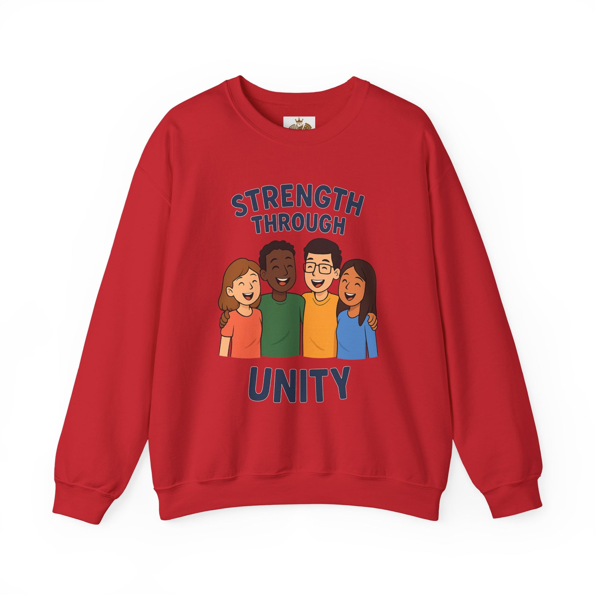 Unity Crewneck Sweatshirt, Strength Through Unity Sweater, Cozy Unisex Sweatshirt, Friendship Gift, Ideal for Team Events - Wayal Store