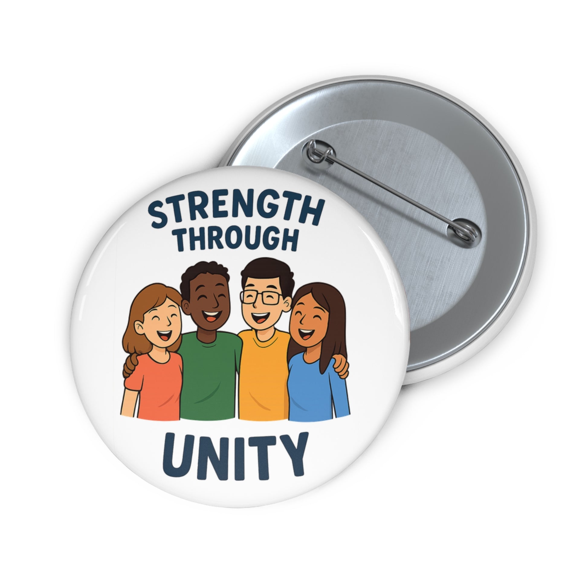 Custom| Strength Through Unity |Pin Buttons - Wayal Store