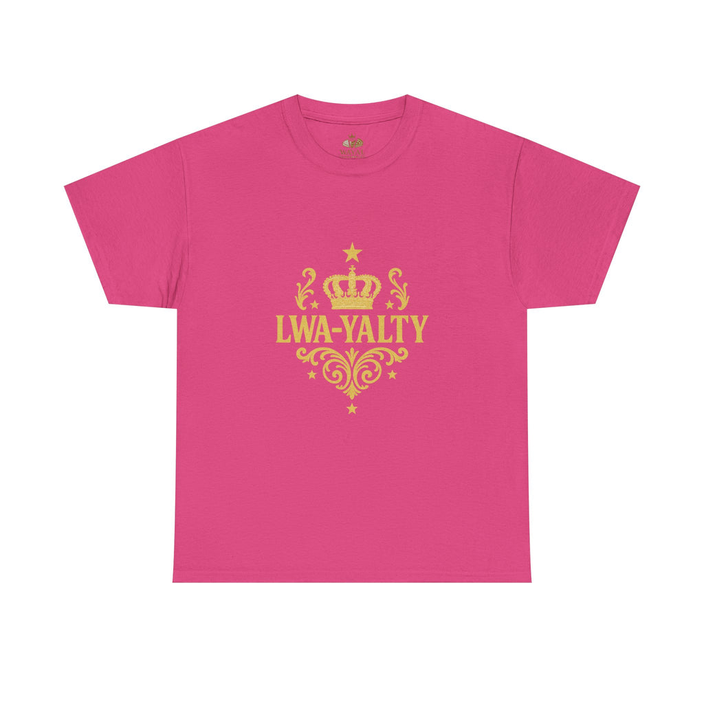 Crown Loyalty Tee - Unisex Heavy Cotton Shirt for Casual Wear, Gift for Royalty Lovers, Birthday, Friendship, Family Events - Wayal Store