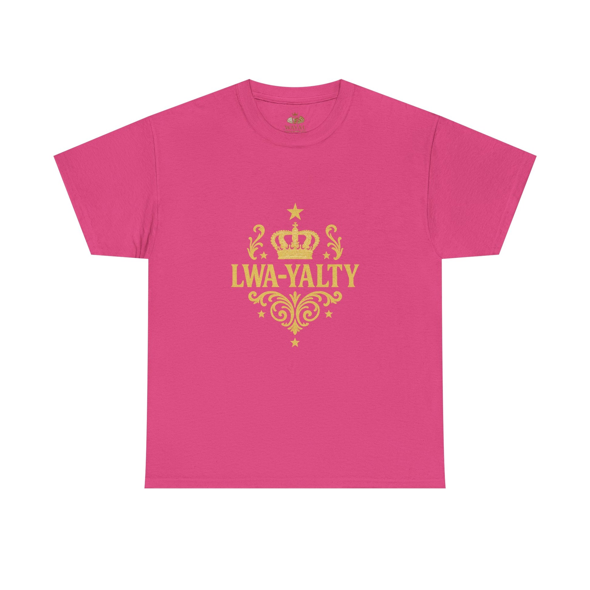 Crown Loyalty Tee - Unisex Heavy Cotton Shirt for Casual Wear, Gift for Royalty Lovers, Birthday, Friendship, Family Events - Wayal Store