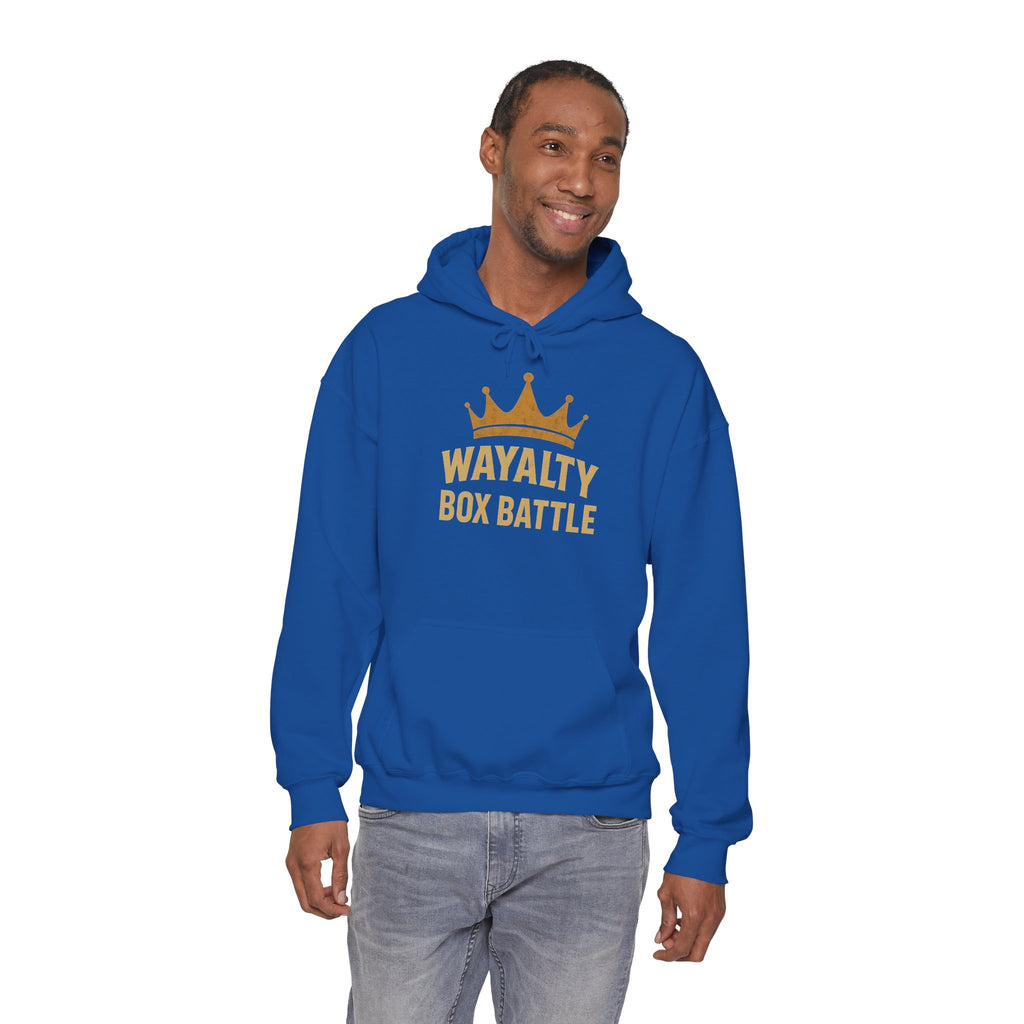 Wayalty Box Battle Hoodie — Crown Logo Pullover for Gaming Fans