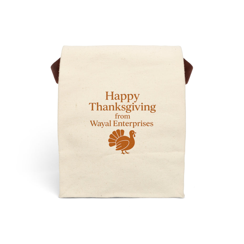 Thanksgiving Canvas Lunch Bag with Strap