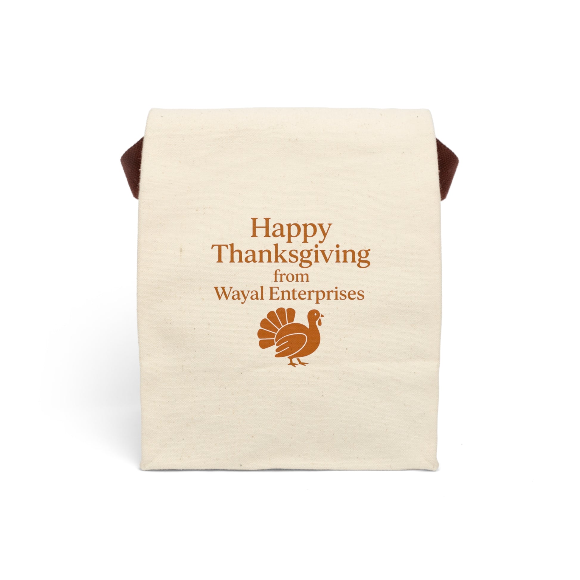 Thanksgiving Canvas Lunch Bag with Strap