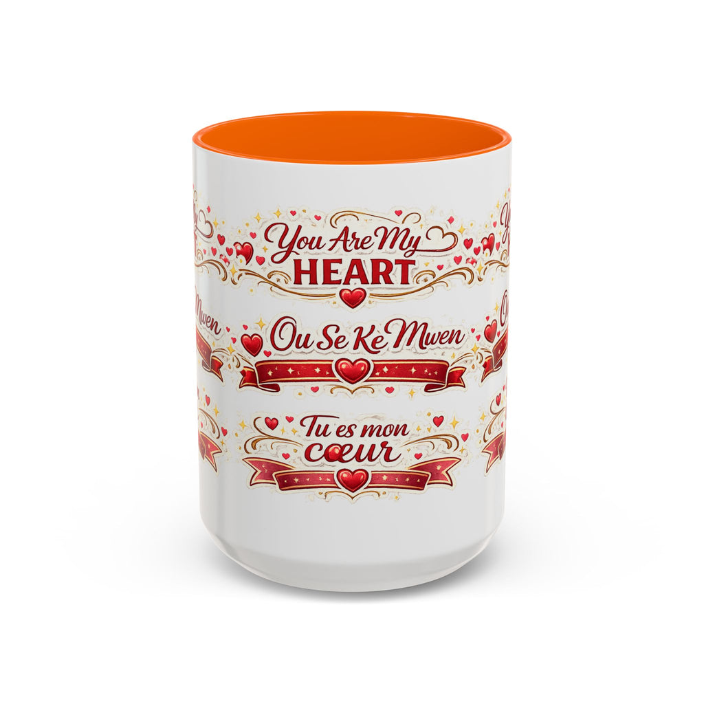 You Are My Heart Accent Coffee Mug – Multilingual Love Gift (11/15oz) - Wayal Store