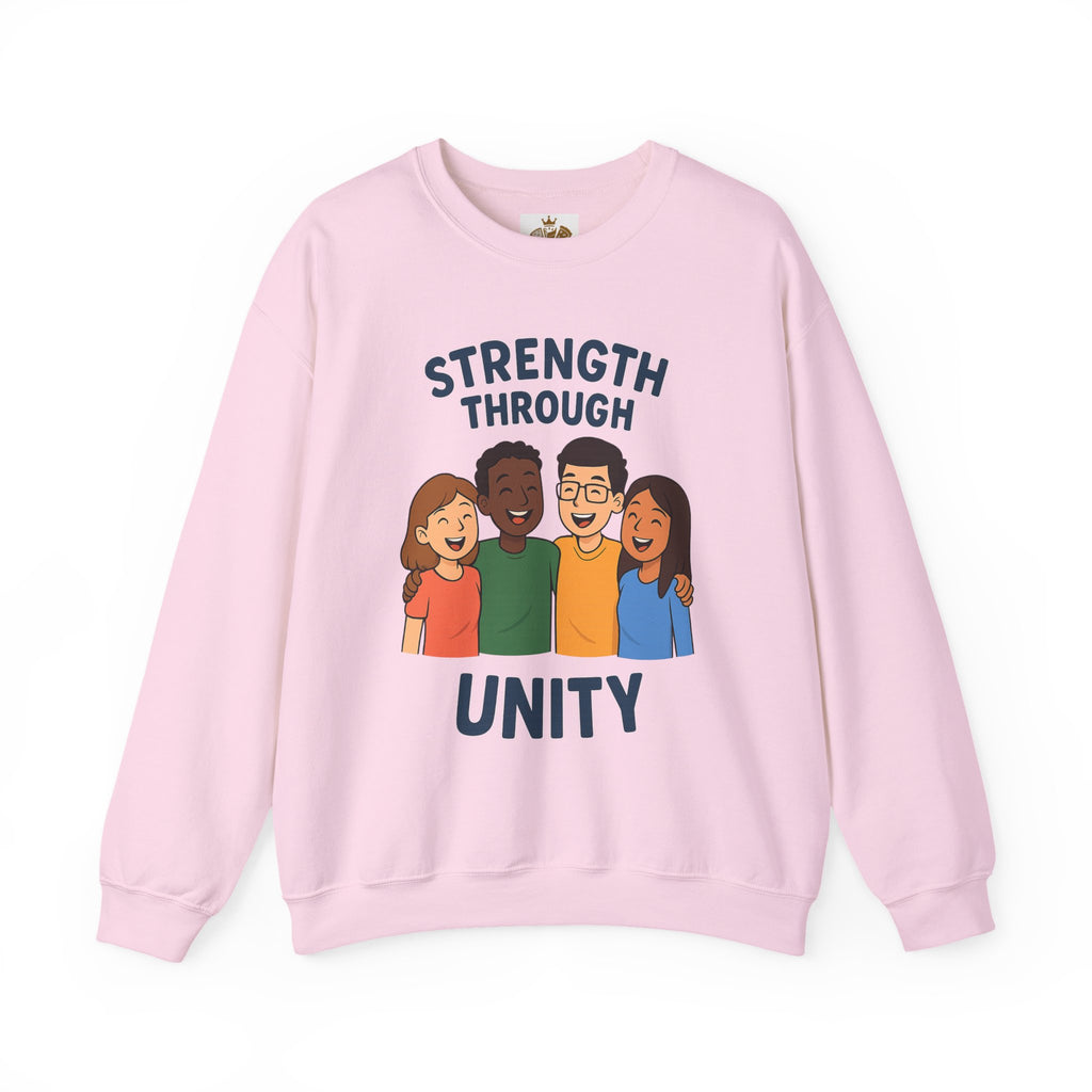 Unity Crewneck Sweatshirt, Strength Through Unity Sweater, Cozy Unisex Sweatshirt, Friendship Gift, Ideal for Team Events - Wayal Store