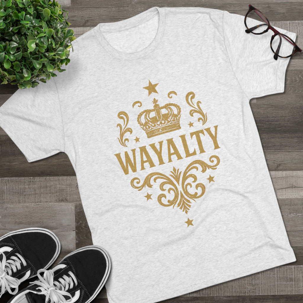 Unisex Tri-Blend Crew Tee - 'Wayalty' Crown Design - Casual Wear for Every Occasion - Wayal Store