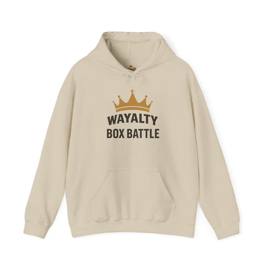 Wayalty Box Battle Hoodie — Crown Logo Pullover for Gaming Fans