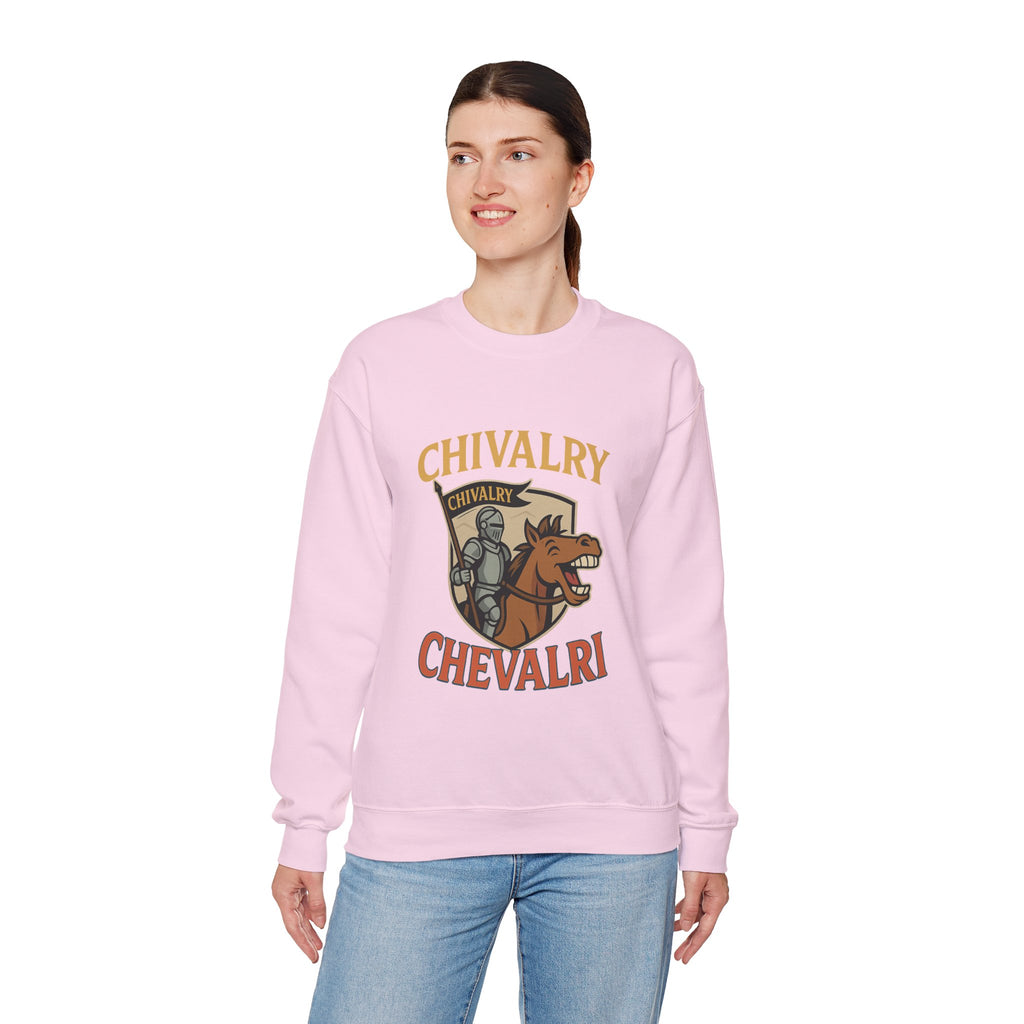 Chivalry Crewneck Sweatshirt, Unisex Heavy Blend, Cozy Casual Wear, Gift for Gamers, Renaissance Fair Apparel, Everyday Comfort - Wayal Store