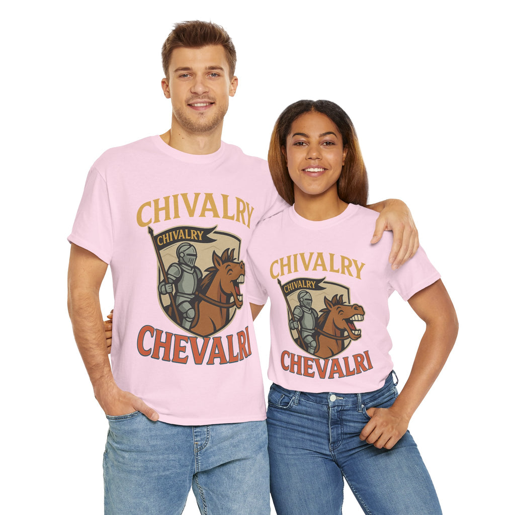 Chivalry-Themed Unisex Heavy Cotton Tee, Knight Shirt, Medieval Fan Apparel, Funny Gift, Renaissance Festival Clothing - Wayal Store