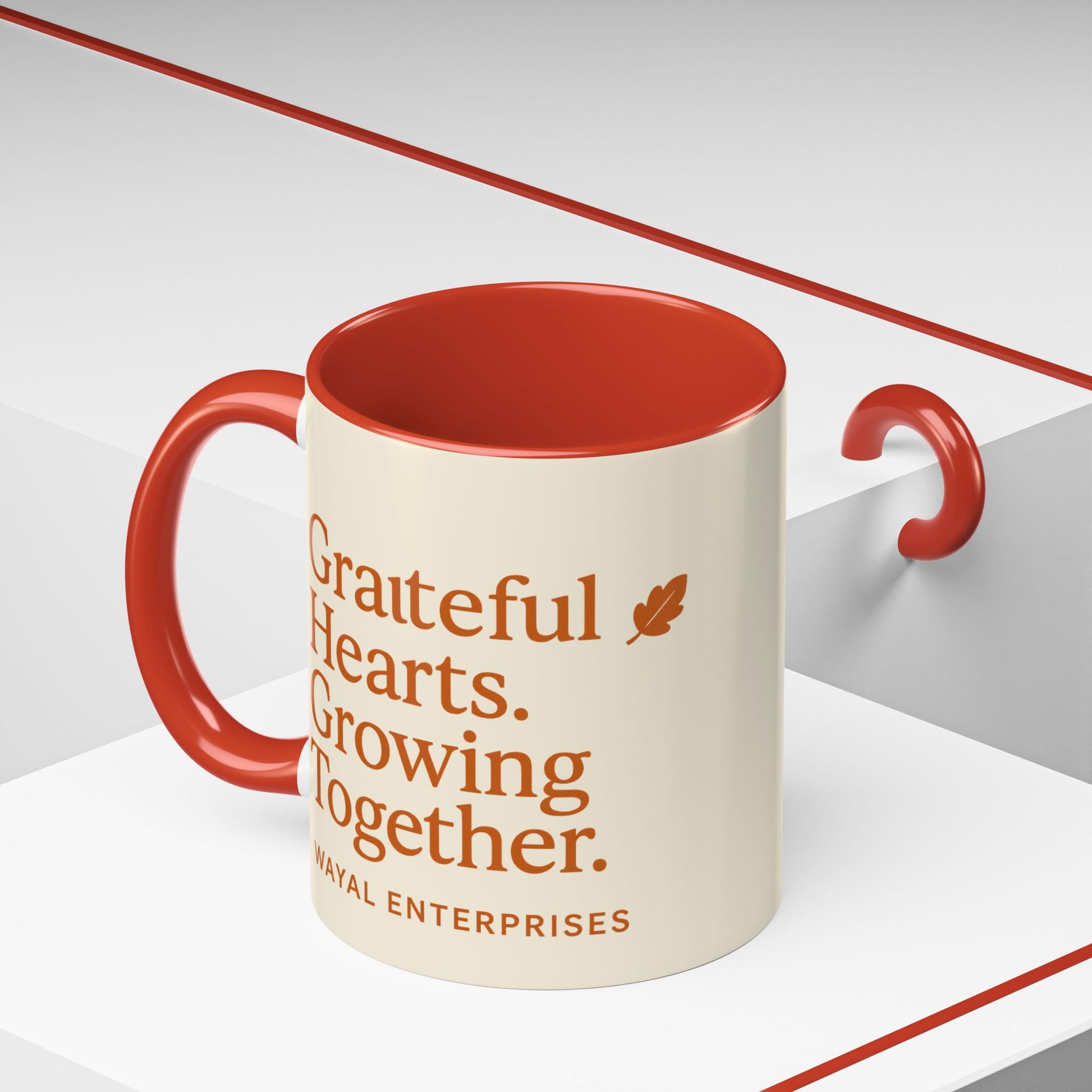 Grateful Hearts Coffee Mug - 11oz & 15oz - Perfect for Cozy Moments