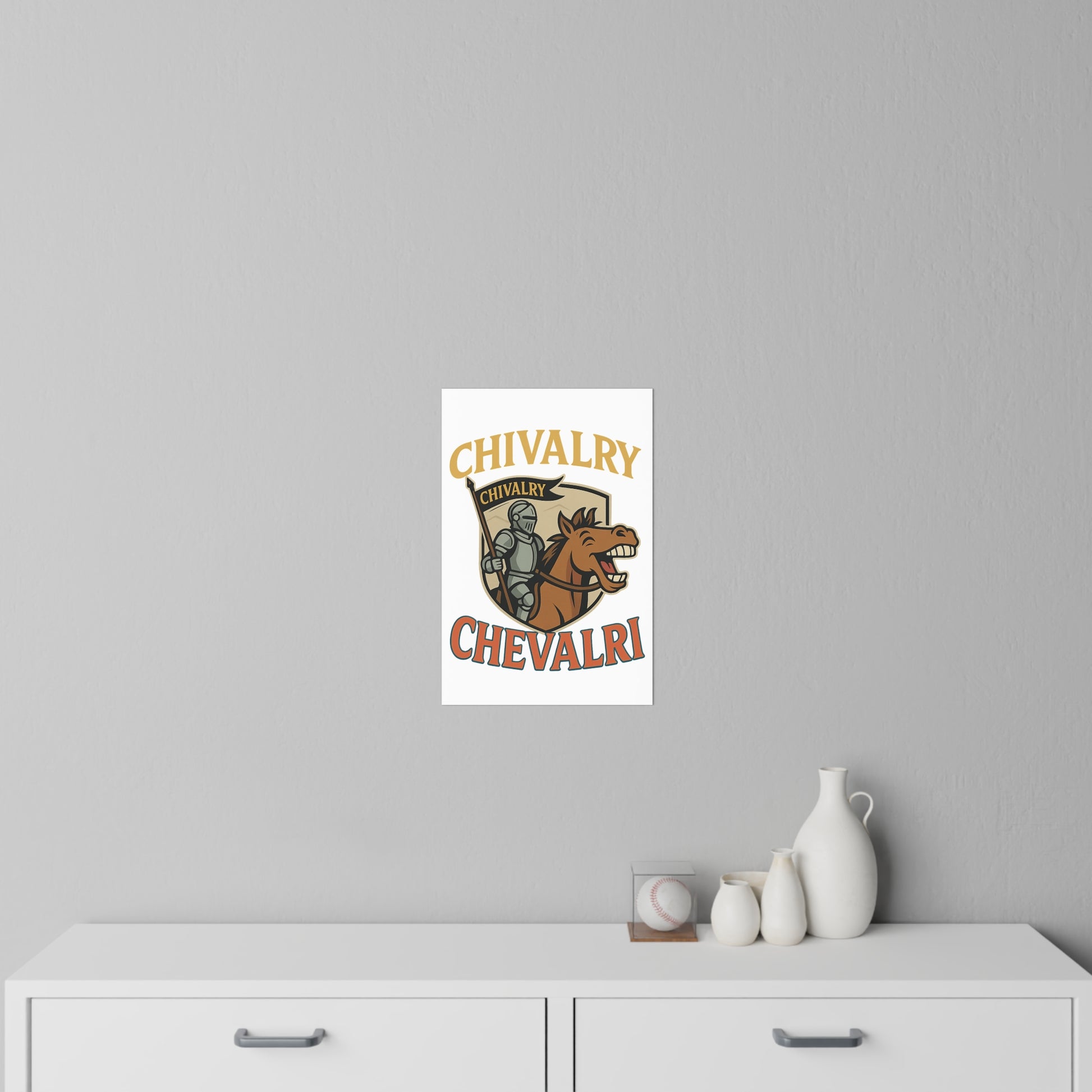 Chivalry Wall Decals - Knight & Horse Decor, Kids Room Art, Medieval Theme, Unique Wall Stickers, Home Decoration - Wayal Store
