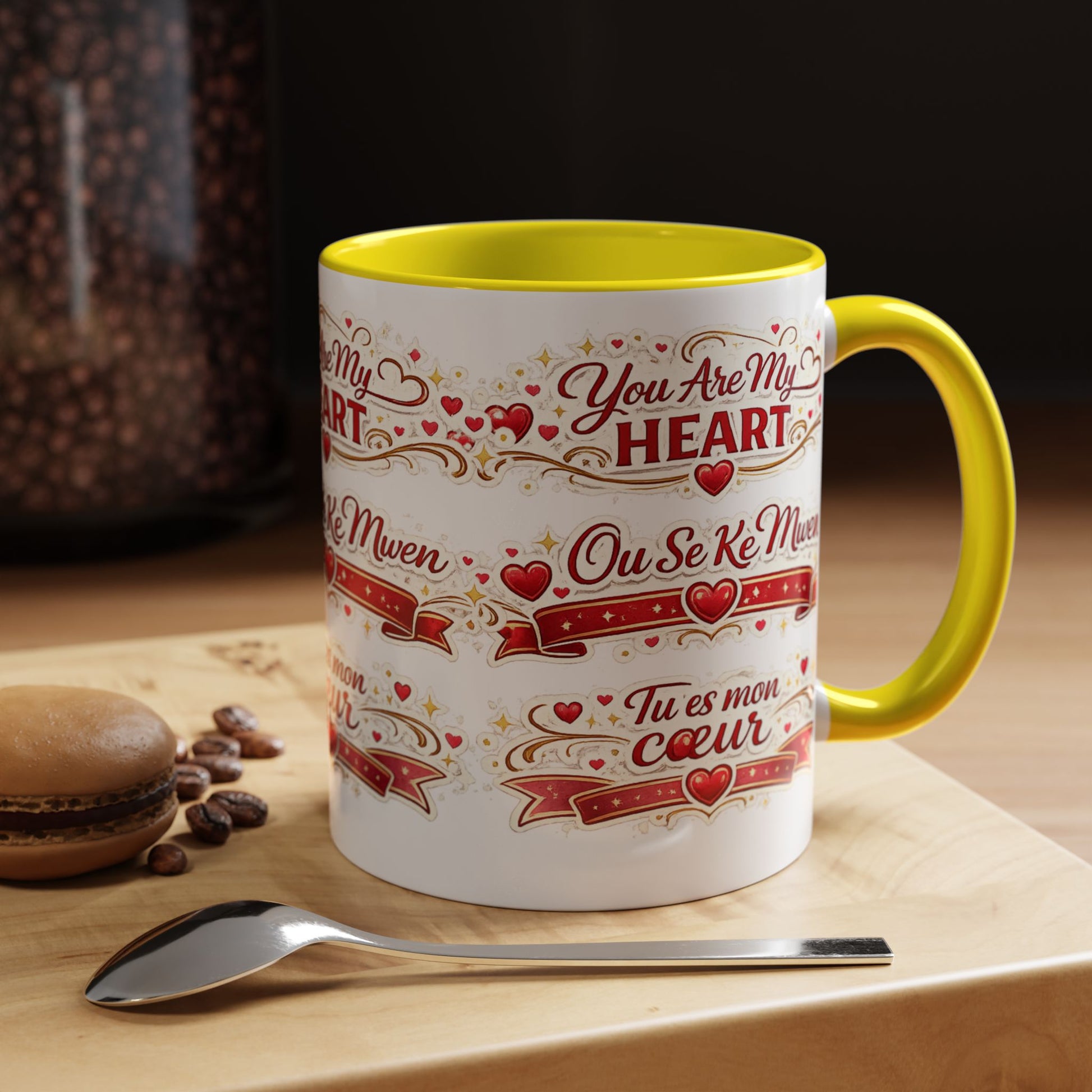You Are My Heart Accent Coffee Mug – Multilingual Love Gift (11/15oz) - Wayal Store