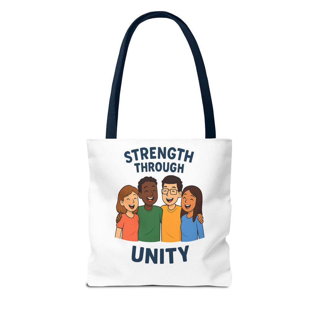 Unity Tote Bag | Strength Through Unity | Eco-Friendly Tote | Gift for Friends | Motivational Carryall | Community Spirit Bag - Wayal Store