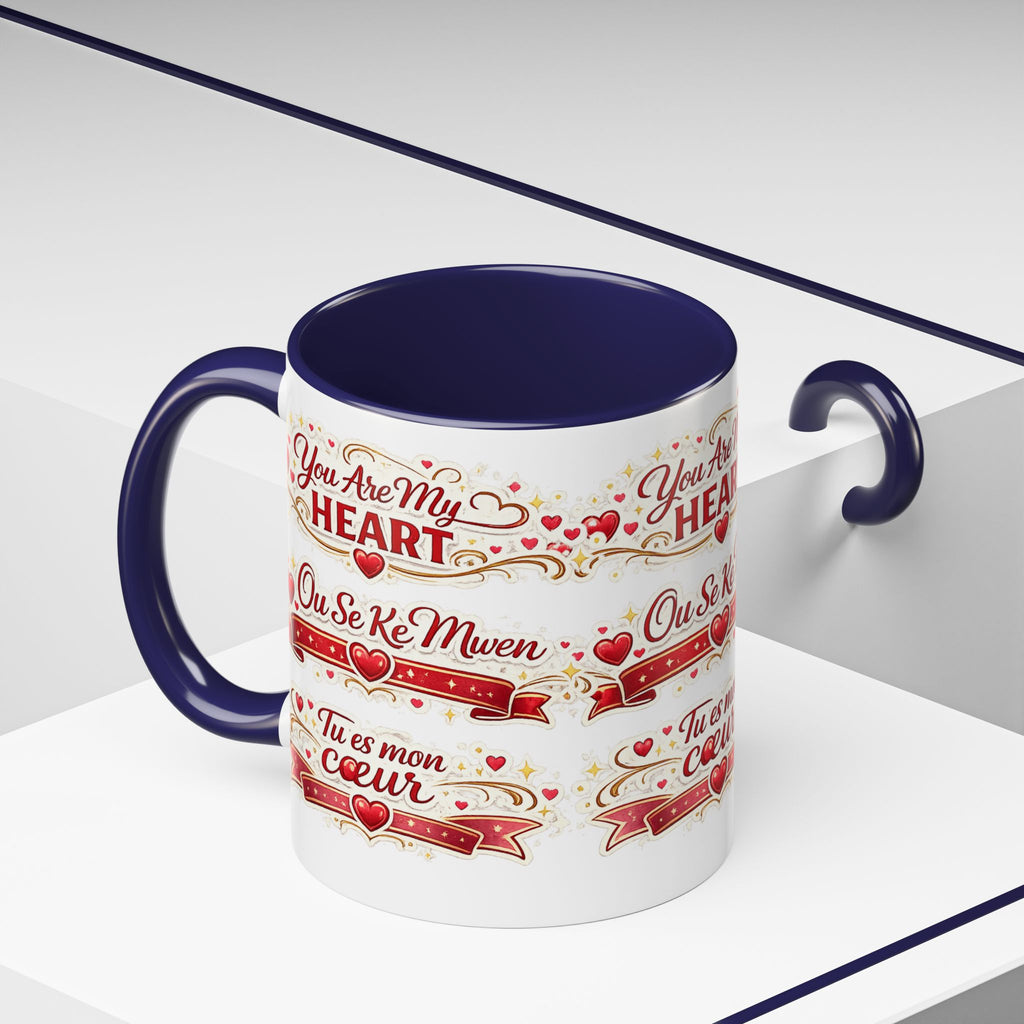 You Are My Heart Accent Coffee Mug – Multilingual Love Gift (11/15oz) - Wayal Store