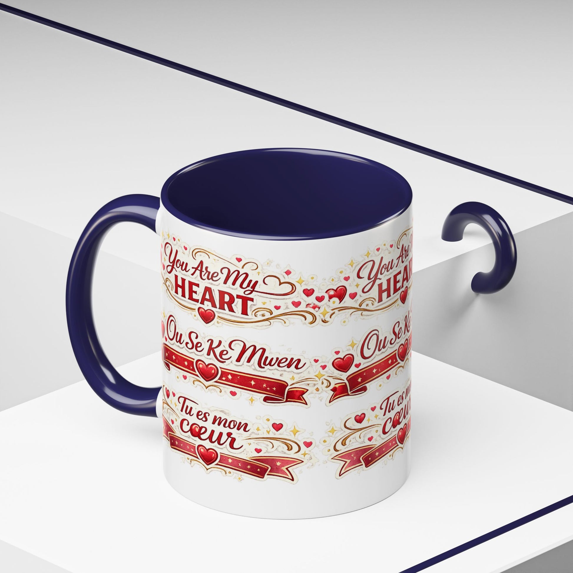 You Are My Heart Accent Coffee Mug – Multilingual Love Gift (11/15oz) - Wayal Store
