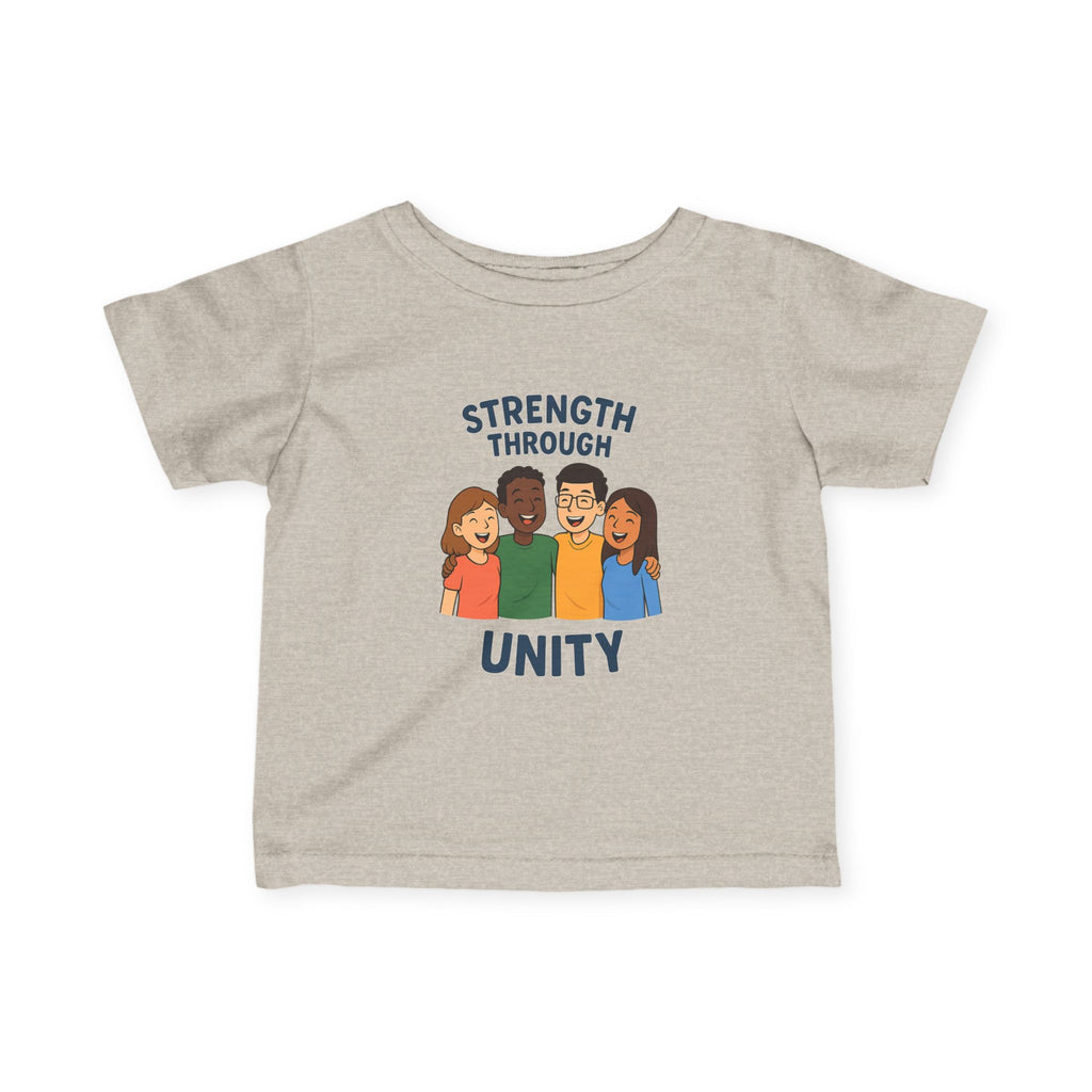 Unity Message Infant Tee - Strength Through Unity, Baby Shirt, Toddler Tee, Kids Apparel, Family Reunion Outfit - Wayal Store