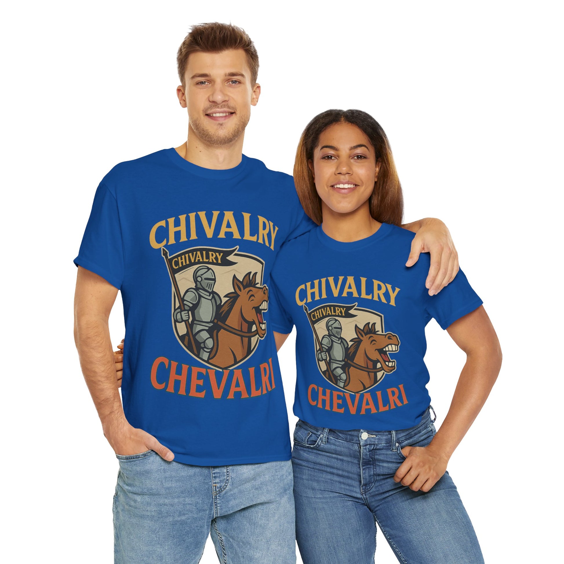 Chivalry-Themed Unisex Heavy Cotton Tee, Knight Shirt, Medieval Fan Apparel, Funny Gift, Renaissance Festival Clothing - Wayal Store