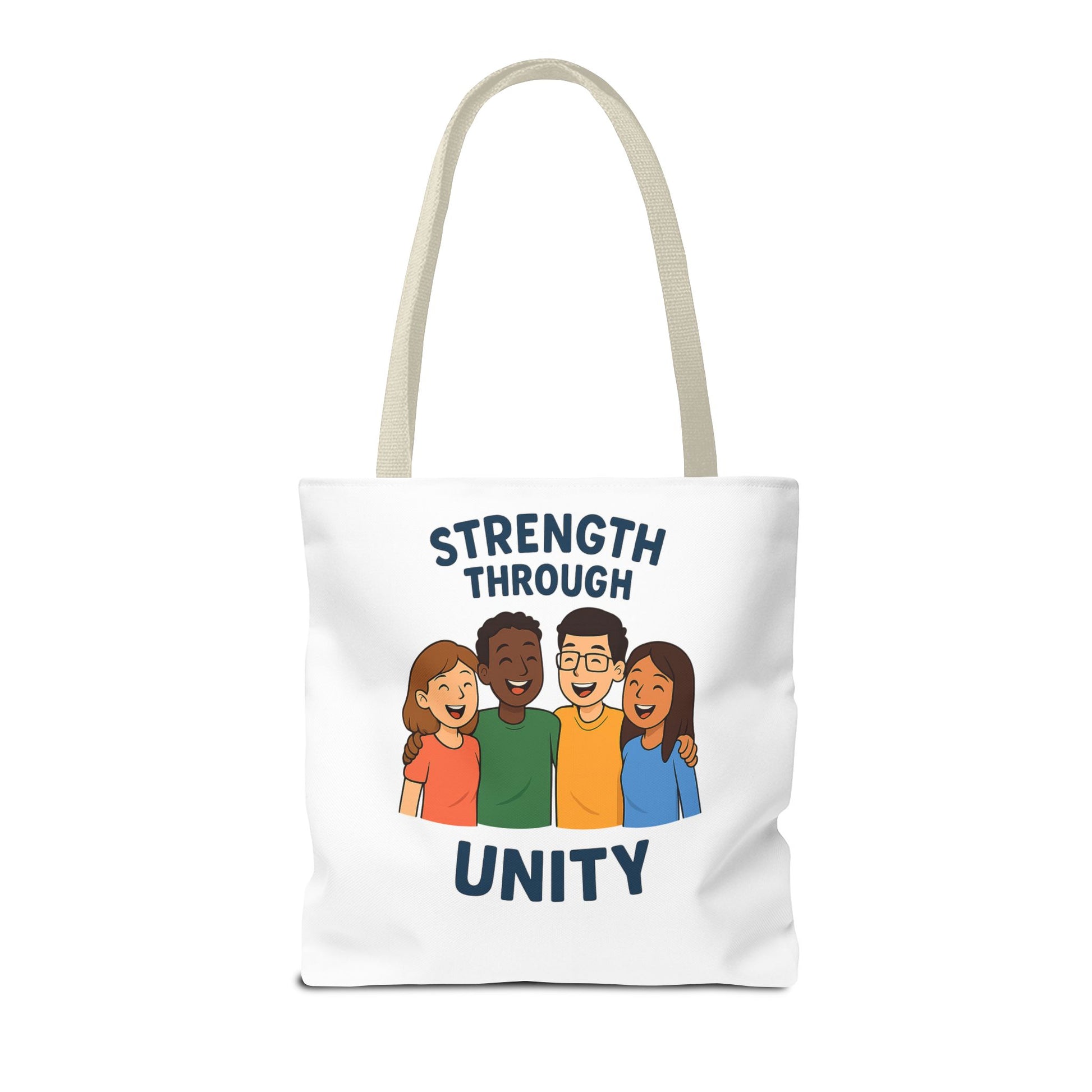 Unity Tote Bag | Strength Through Unity | Eco-Friendly Tote | Gift for Friends | Motivational Carryall | Community Spirit Bag - Wayal Store