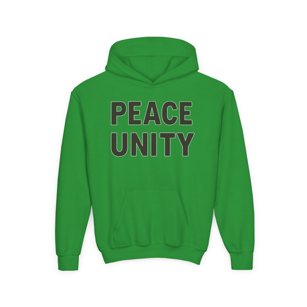 Youth Unity Hooded Sweatshirt | Peace & Unity Graphic | Diversity and Inclusion Apparel | Gift for Friends | Cozy Streetwear | [...] - Wayal Store