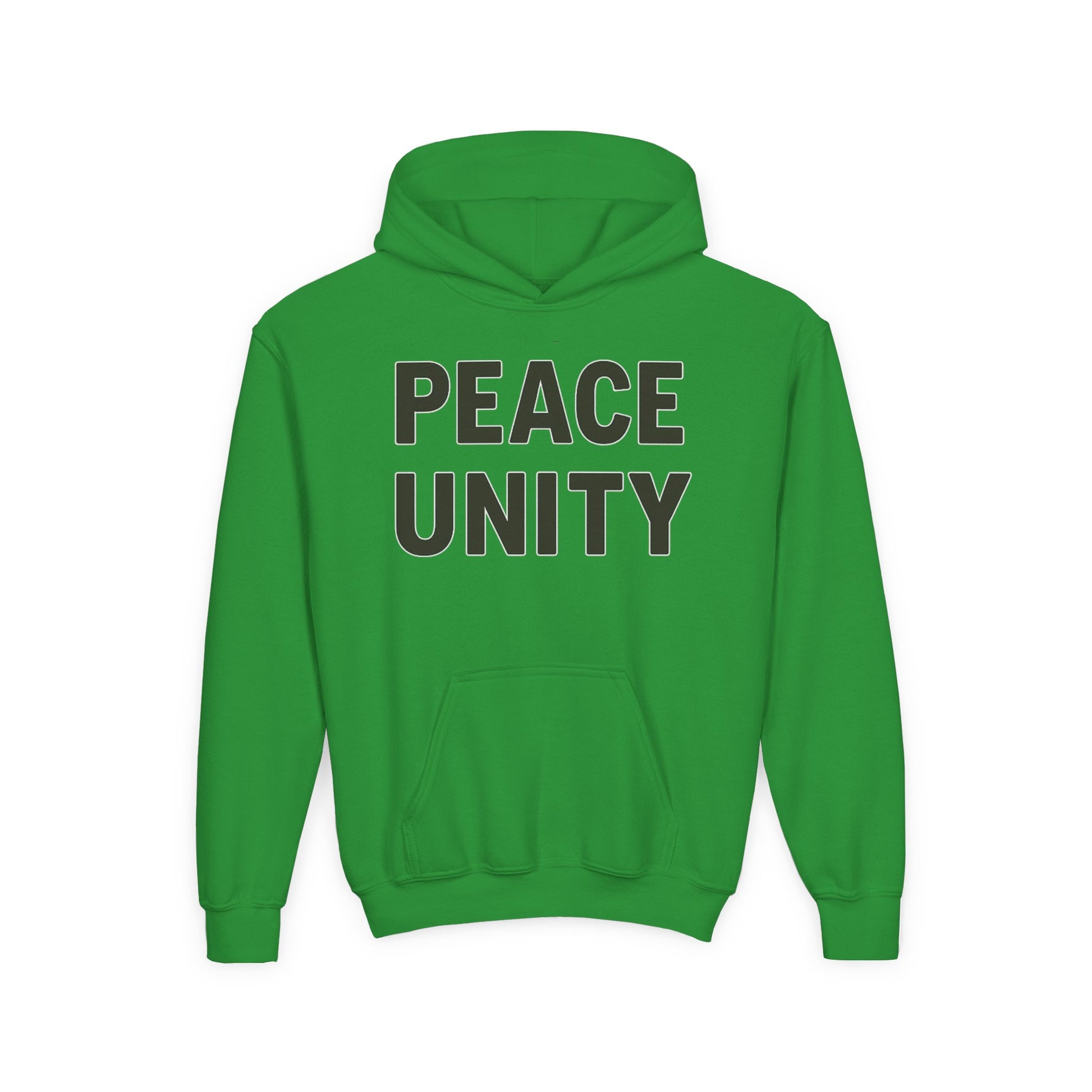 Youth Unity Hooded Sweatshirt | Peace & Unity Graphic | Diversity and Inclusion Apparel | Gift for Friends | Cozy Streetwear | [...] - Wayal Store