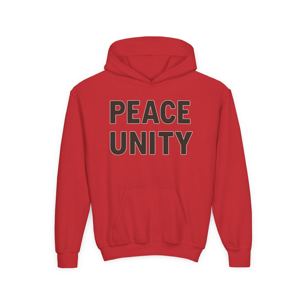 Youth Unity Hooded Sweatshirt | Peace & Unity Graphic | Diversity and Inclusion Apparel | Gift for Friends | Cozy Streetwear | [...] - Wayal Store