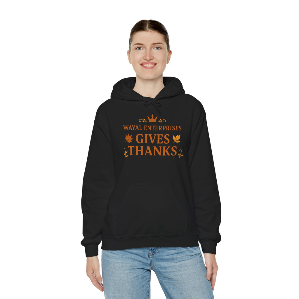 Thanksgiving Hoodie - Unisex Heavy Blend™ Sweatshirt with 'Gives Thanks' Design - Wayal Store