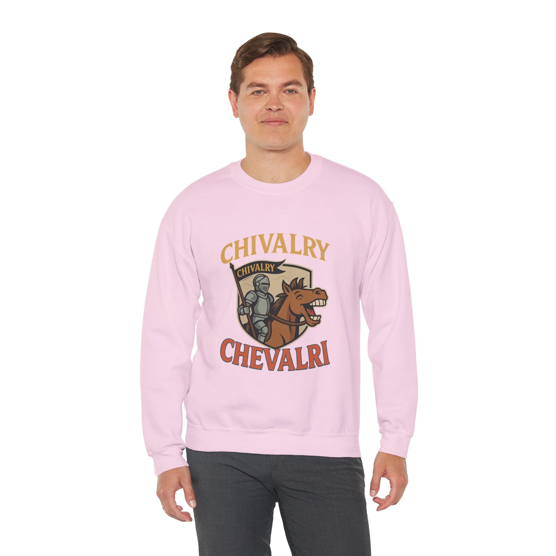 Chivalry Crewneck Sweatshirt, Unisex Heavy Blend, Cozy Casual Wear, Gift for Gamers, Renaissance Fair Apparel, Everyday Comfort - Wayal Store