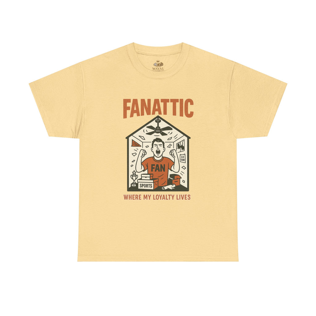 Sports Fanatic Tee - Unisex Heavy Cotton T-Shirt, Comfortable Everyday Wear, Gift for Sports Fans, Team Spirit Shirt, Casual Fashion - Wayal Store