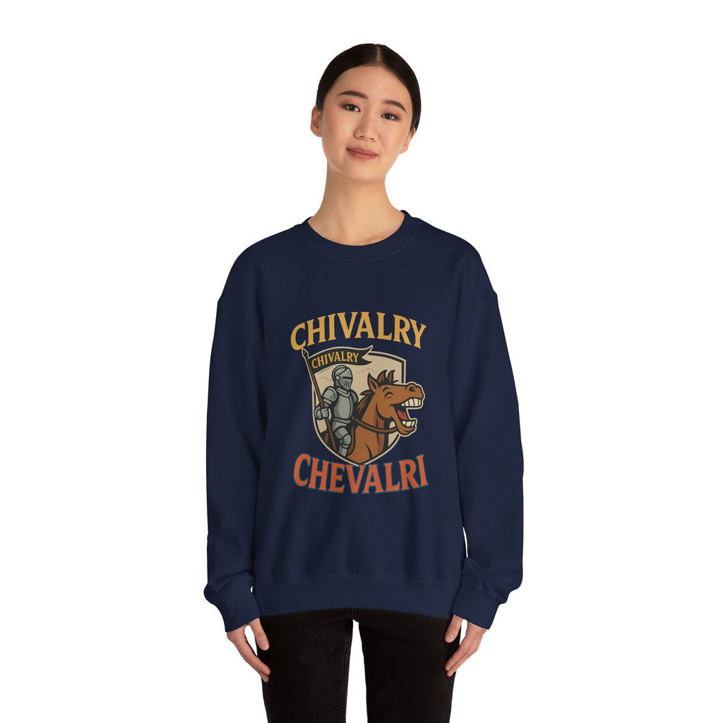 Chivalry Crewneck Sweatshirt, Unisex Heavy Blend, Cozy Casual Wear, Gift for Gamers, Renaissance Fair Apparel, Everyday Comfort - Wayal Store