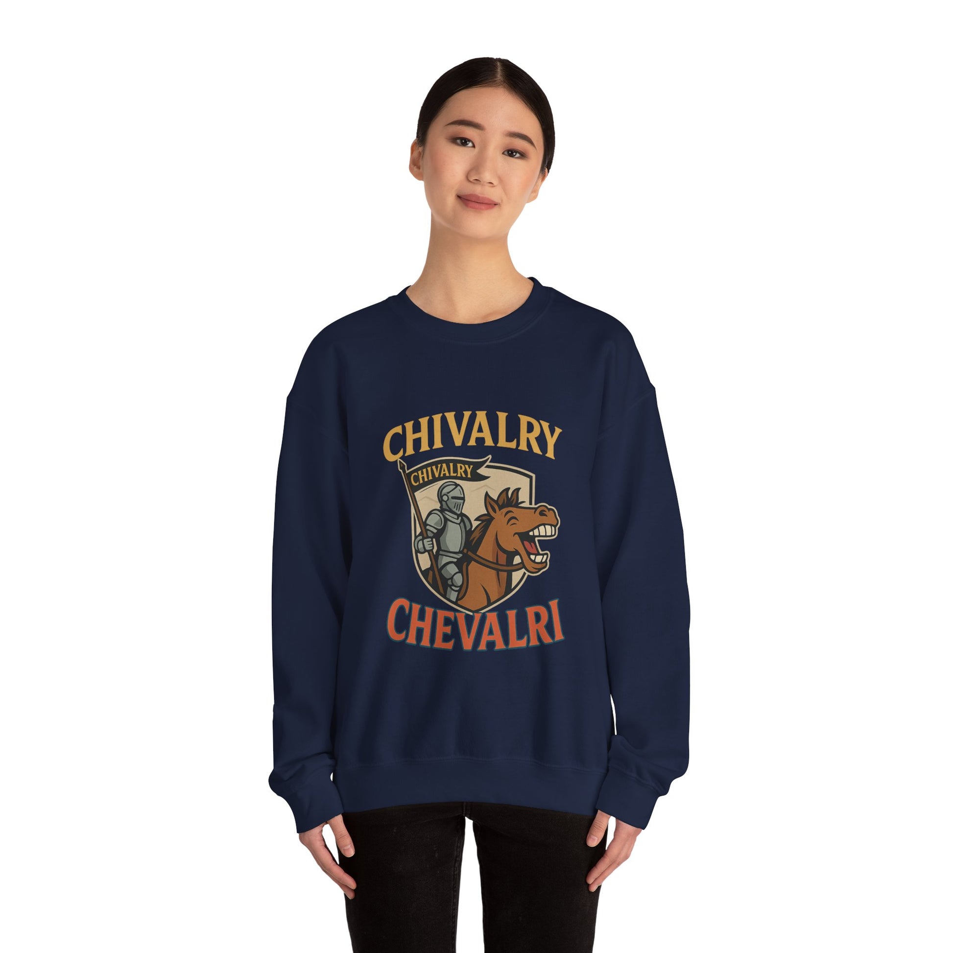 Chivalry Crewneck Sweatshirt, Unisex Heavy Blend, Cozy Casual Wear, Gift for Gamers, Renaissance Fair Apparel, Everyday Comfort - Wayal Store