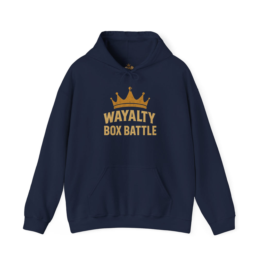 Wayalty Box Battle Hoodie — Crown Logo Pullover for Gaming Fans