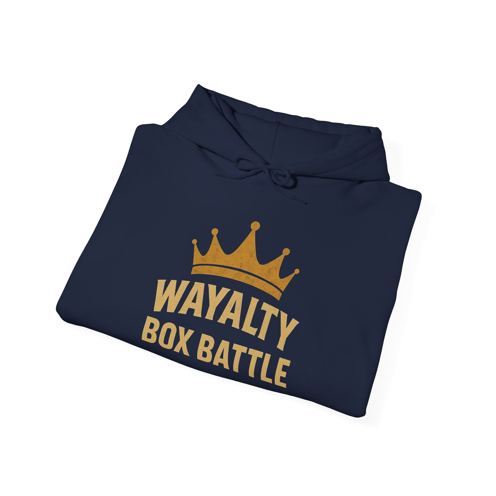 Wayalty Box Battle Hoodie — Crown Logo Pullover for Gaming Fans