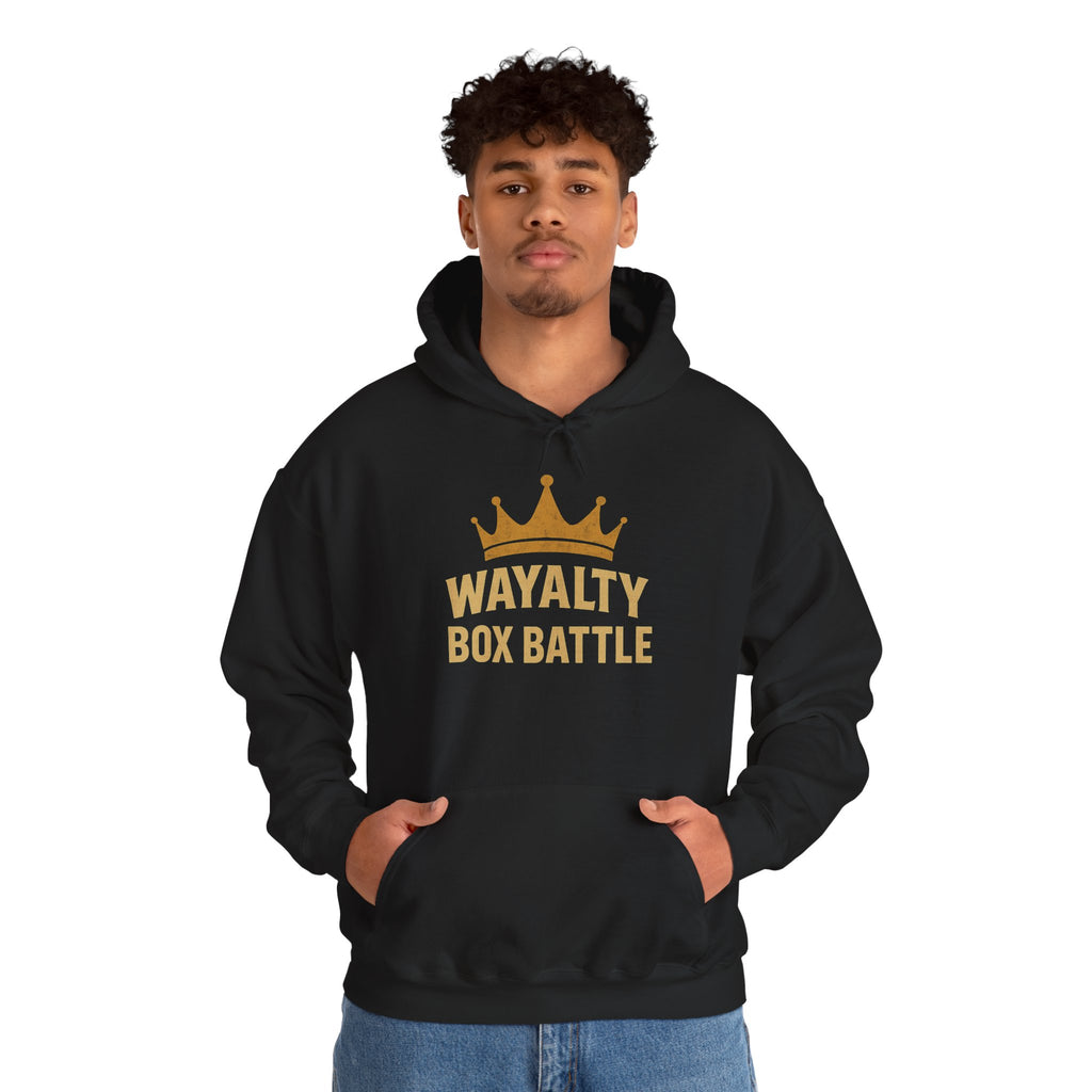 Wayalty Box Battle Hoodie — Crown Logo Pullover for Gaming Fans