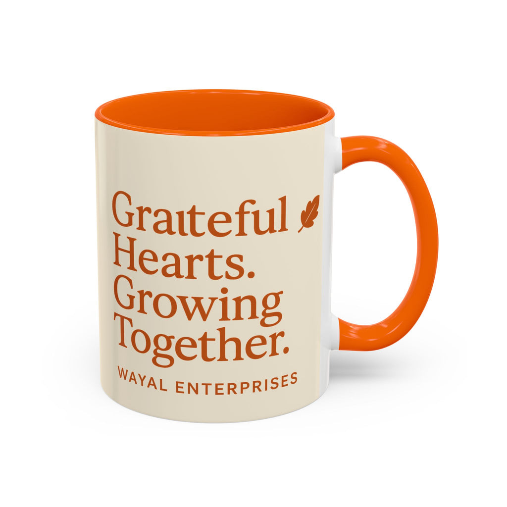 Grateful Hearts Coffee Mug - 11oz & 15oz - Perfect for Cozy Moments