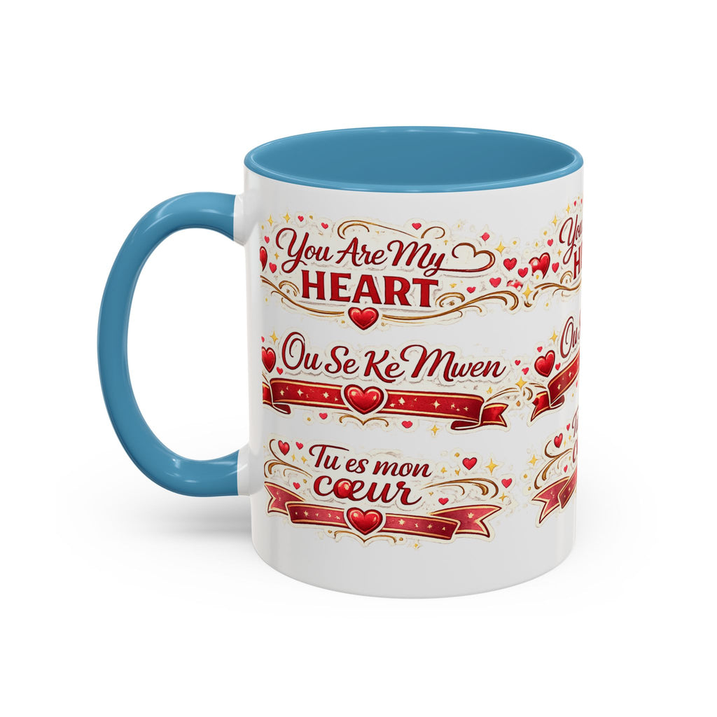 You Are My Heart Accent Coffee Mug – Multilingual Love Gift (11/15oz) - Wayal Store