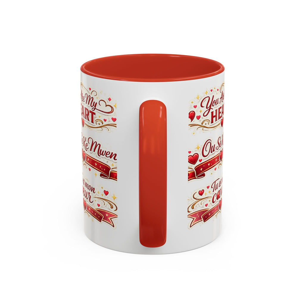 You Are My Heart Accent Coffee Mug – Multilingual Love Gift (11/15oz) - Wayal Store