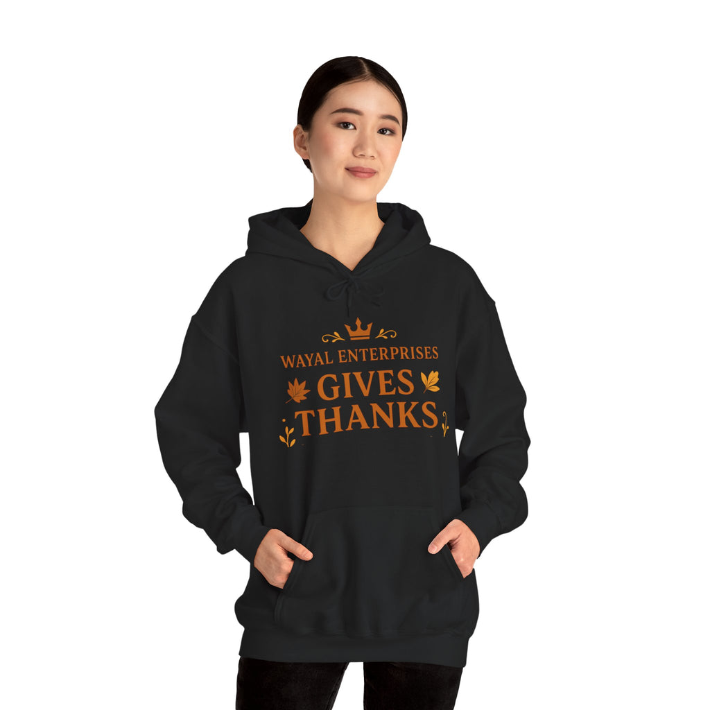 Thanksgiving Hoodie - Unisex Heavy Blend™ Sweatshirt with 'Gives Thanks' Design - Wayal Store