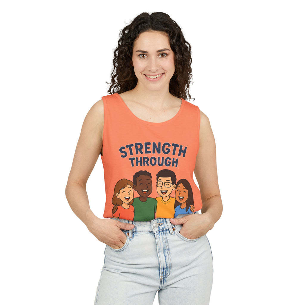 Unity Graphic Tank Top for Every Occasion, Inclusive Apparel, Strength in Unity, Casual Summer Wear, Perfect Gift for Friends - Wayal Store