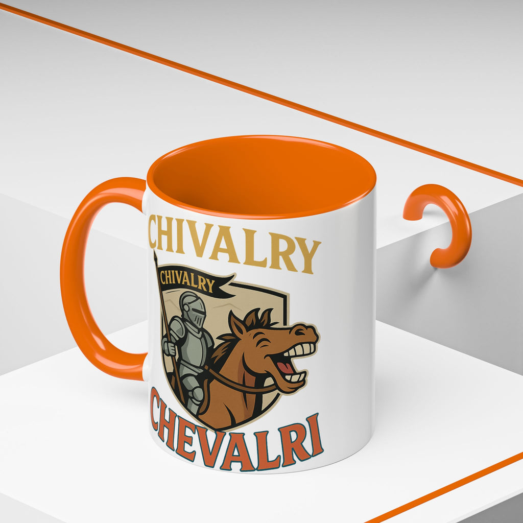 Chivalry Accent Coffee Mug, Warrior Gift, Knight Themed Cup, Medieval Decor, Unique Coffee Lover Present, Fun Office Mug - Wayal Store