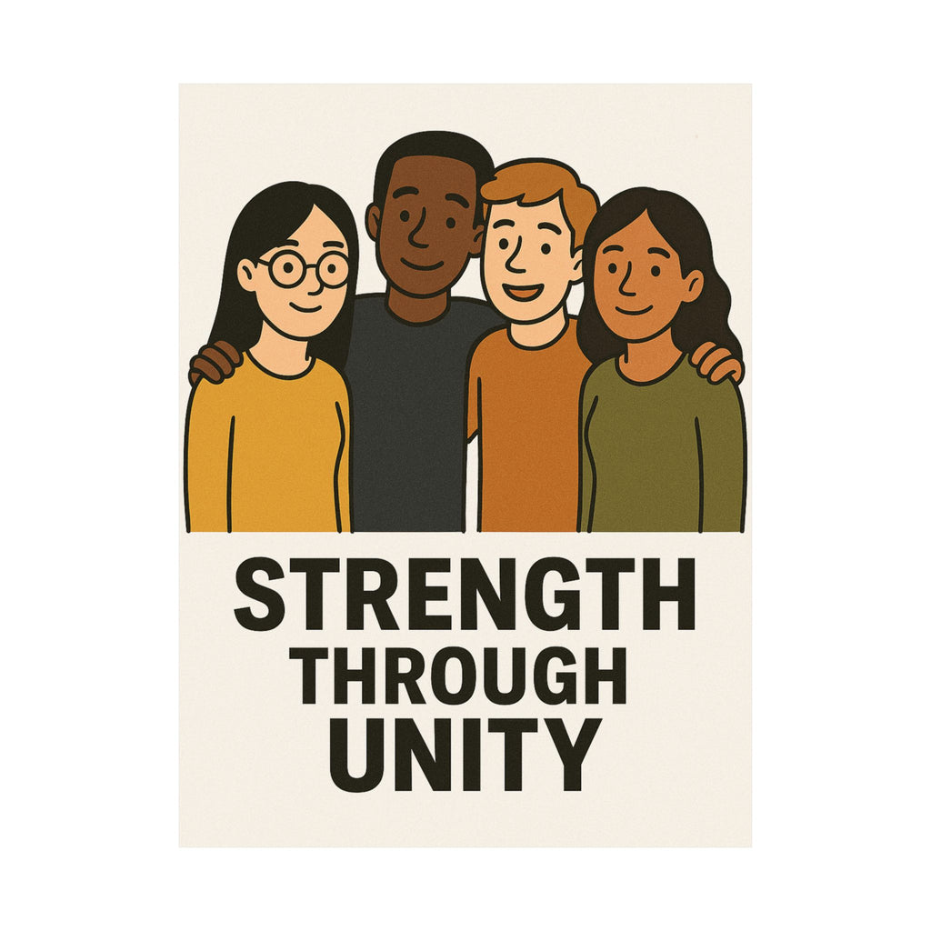 Unity Message Poster, Inspirational Art Print, Wall Décor, Motivational Home Decor, Positive Affirmation Art - Wayal Store
