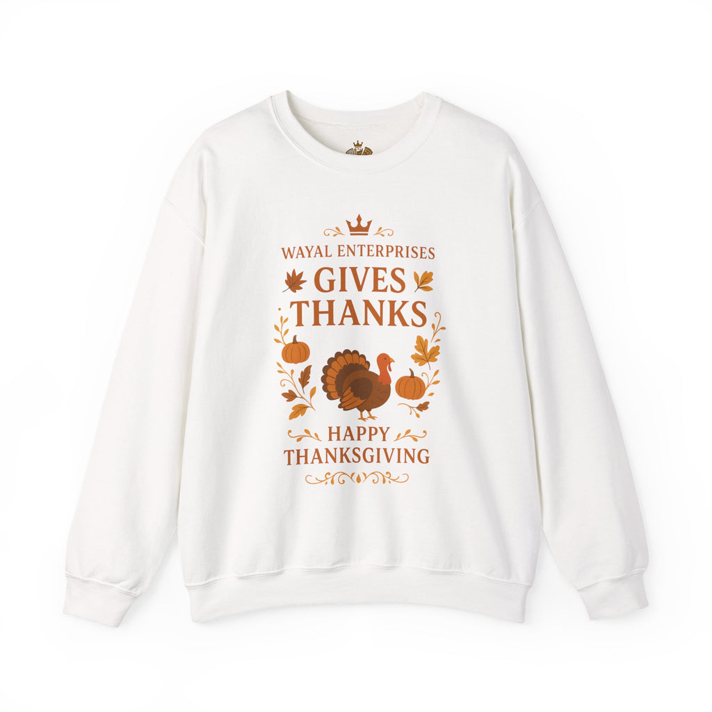 Thanksgiving Crewneck Sweatshirt - Happy Thanks Giving Design - Wayal Store