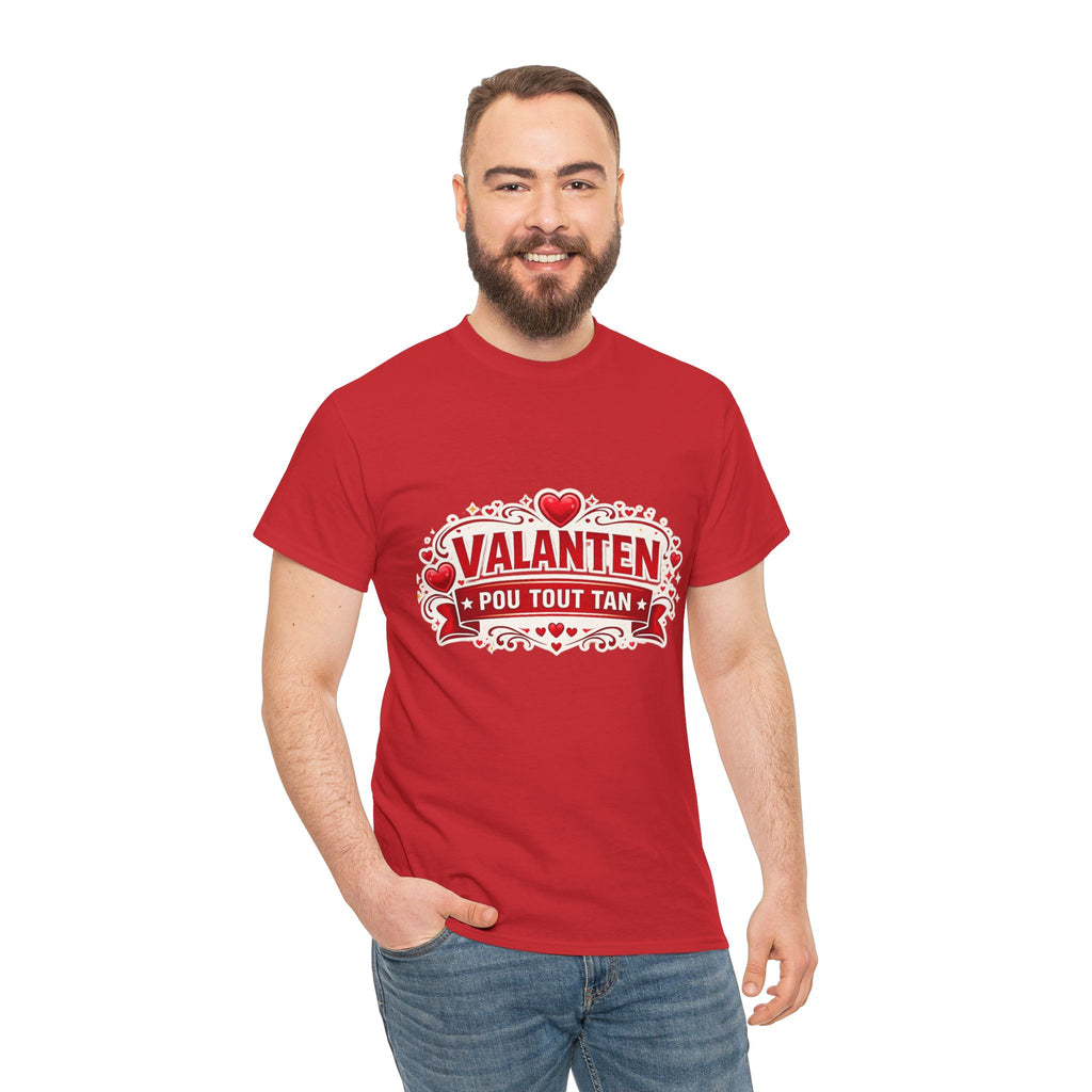 Valanten Pou Tout Tan Tee — Haitian Creole Valentine T-Shirt - Wayal Store