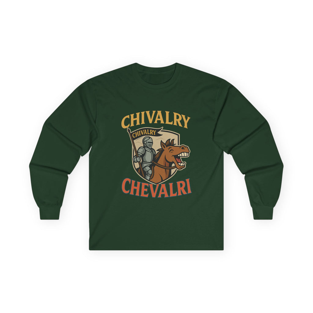 Chivalry Inspired Unisex Long Sleeve Tee - Perfect for Renaissance Fairs, Historical Events, Gifts, Casual Wear - Wayal Store