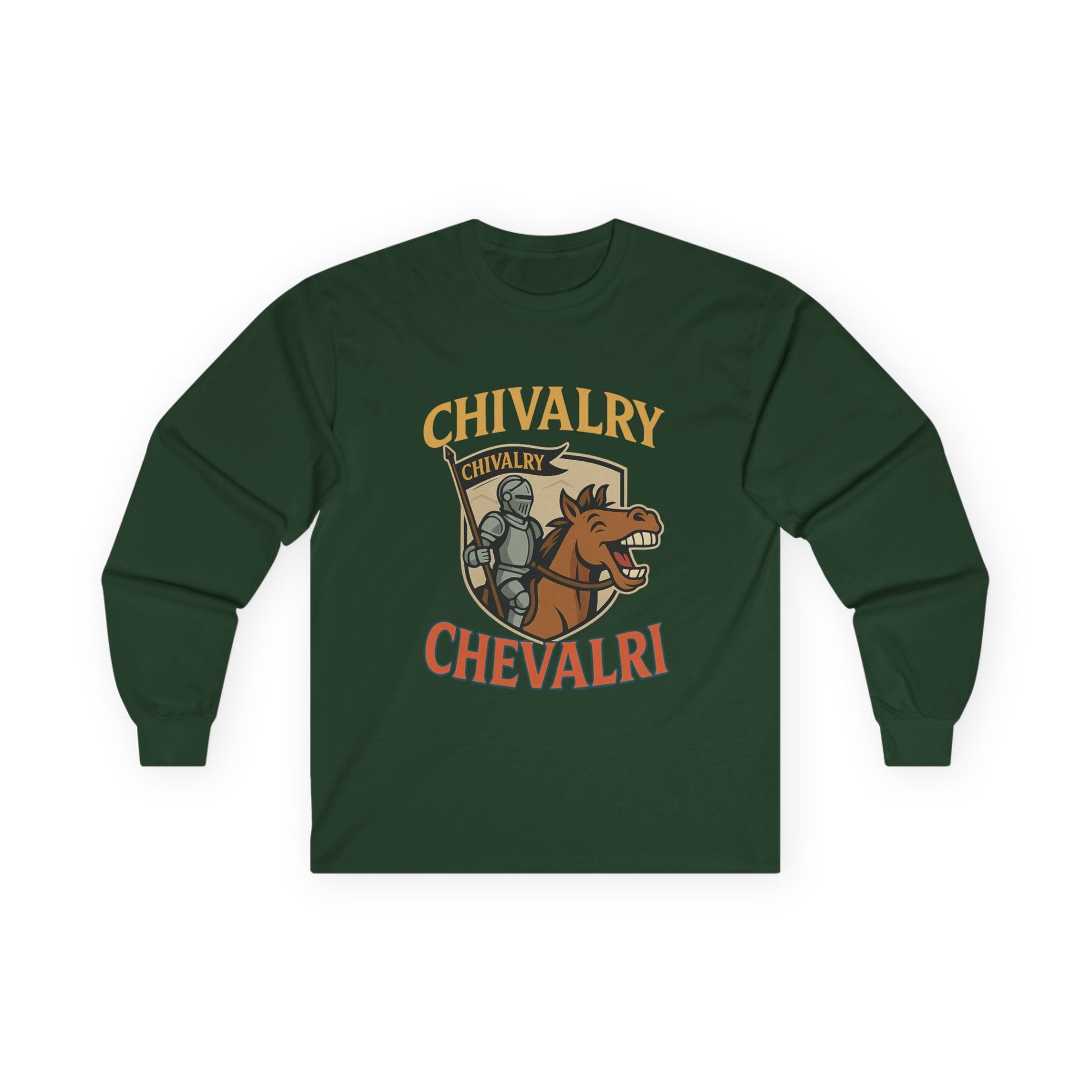 Chivalry Inspired Unisex Long Sleeve Tee - Perfect for Renaissance Fairs, Historical Events, Gifts, Casual Wear - Wayal Store