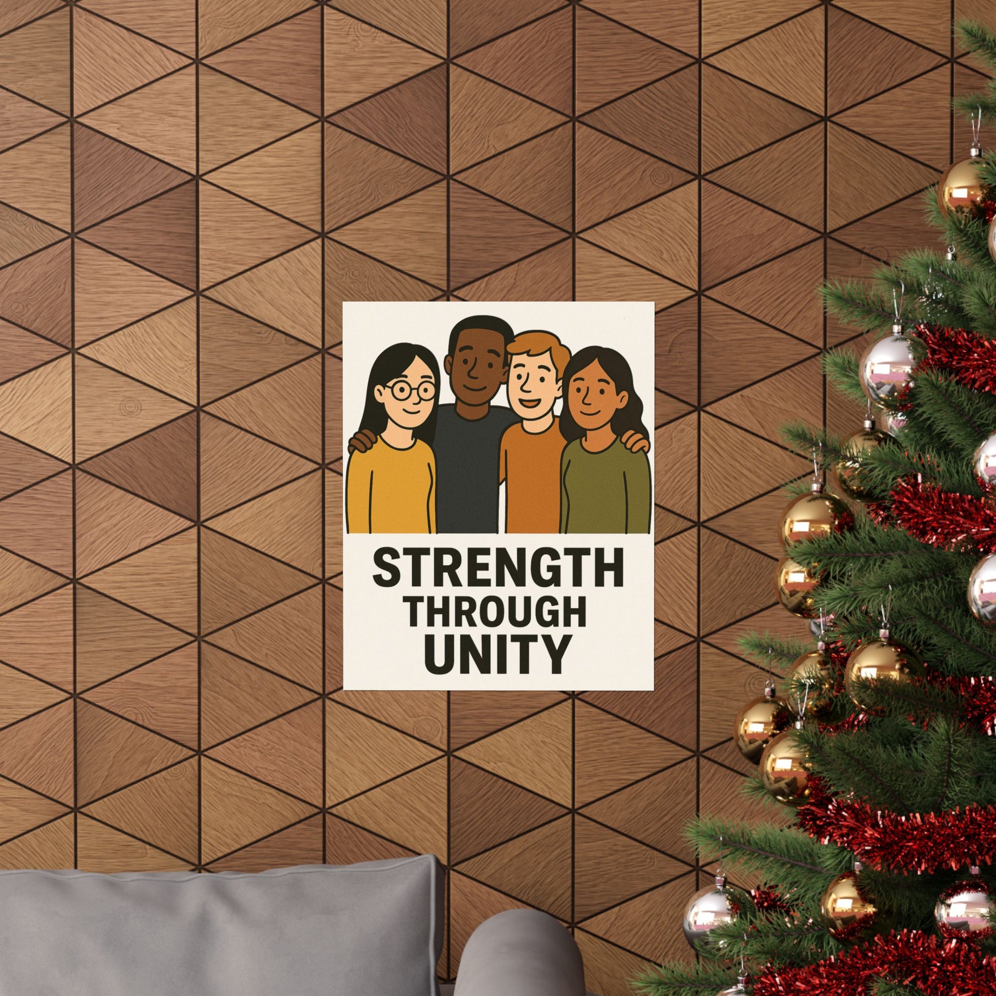 Unity Message Poster, Inspirational Art Print, Wall Décor, Motivational Home Decor, Positive Affirmation Art - Wayal Store