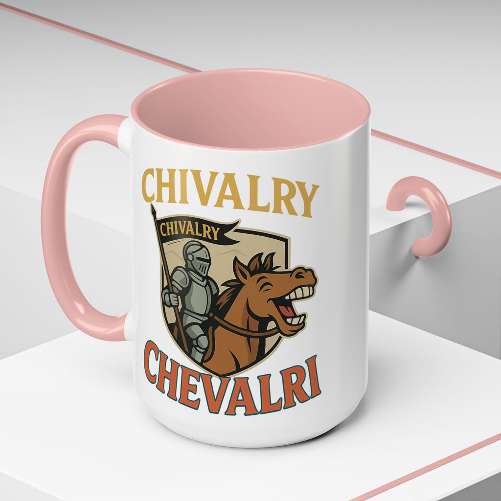 Chivalry Accent Coffee Mug, Warrior Gift, Knight Themed Cup, Medieval Decor, Unique Coffee Lover Present, Fun Office Mug - Wayal Store
