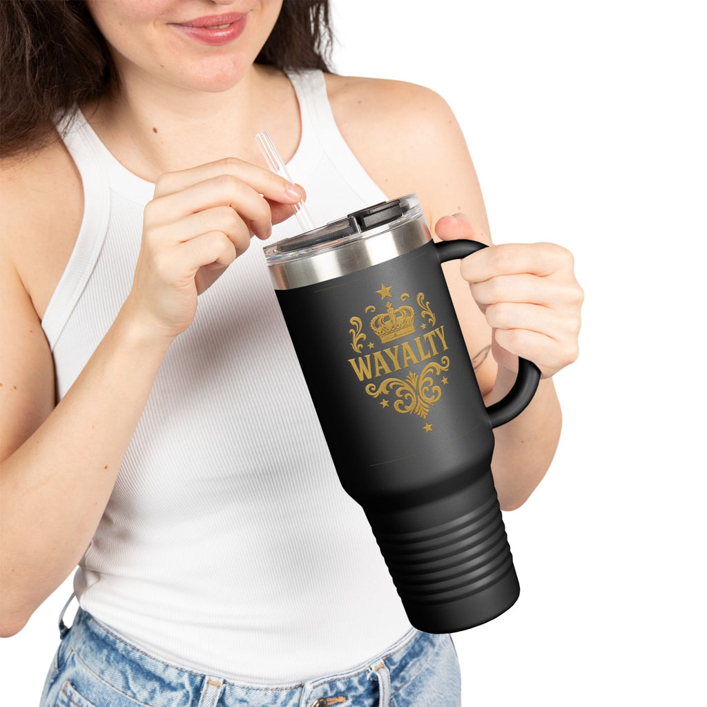 Insulated Travel Mug with Wayalty Design, 40oz Coffee Tumbler, Perfect for On-the-Go, Great Gift for Drinkware Lovers, BPA-Free - Wayal Store