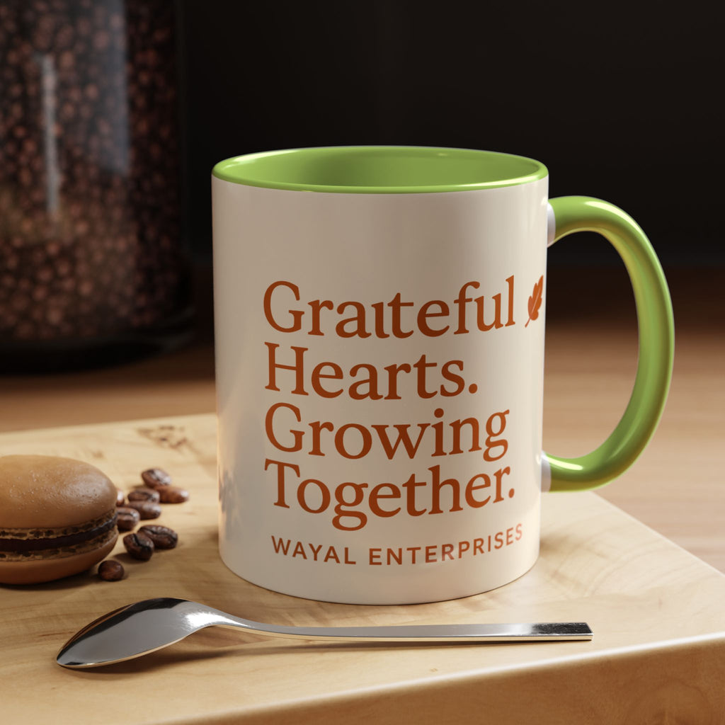 Grateful Hearts Coffee Mug - 11oz & 15oz - Perfect for Cozy Moments