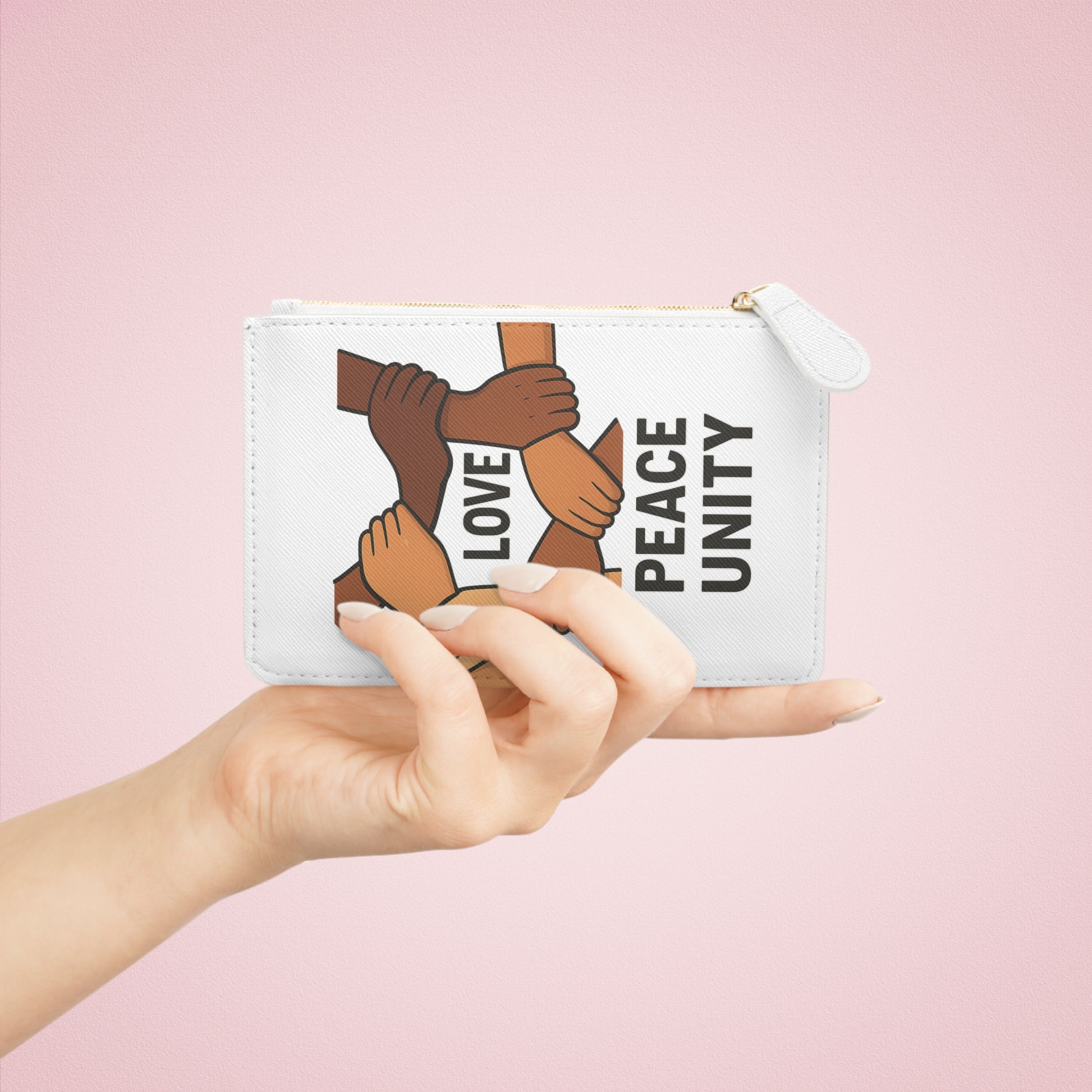 Unity Mini Clutch Bag - Love Peace Togetherness, Ideal for Social Events, Gifts, and Everyday Use - Wayal Store